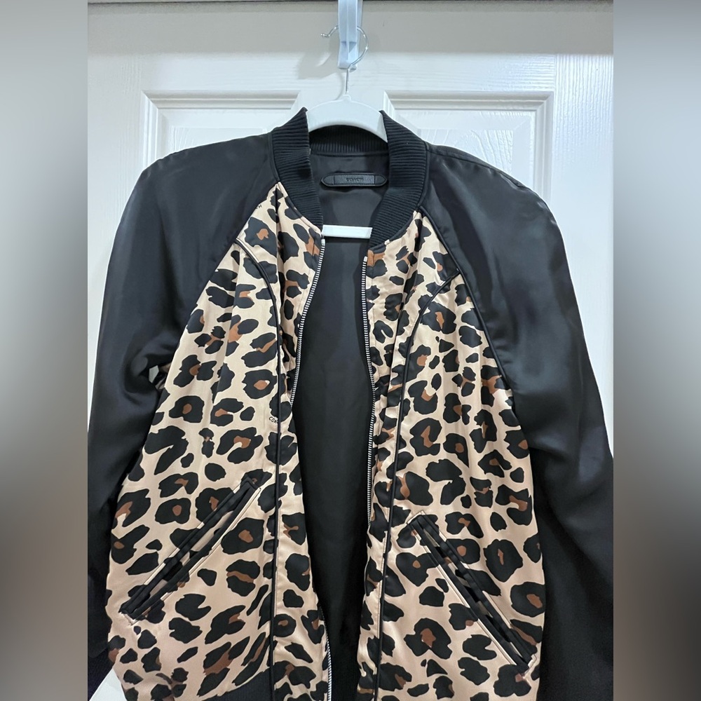 Coach silk coat reversible